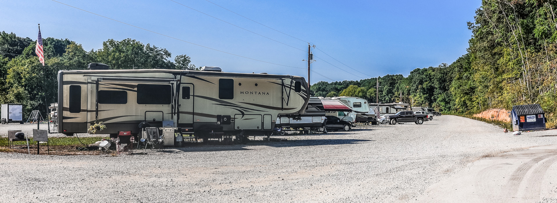 RV sites and a road